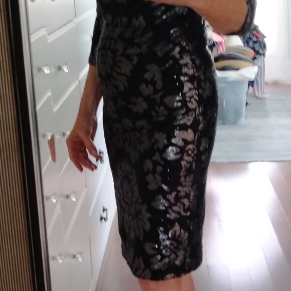 Holiday Glamour Bodycon Sequin Dress made in CANADA,  NWOT - Picture 7 of 13